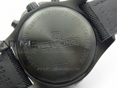 Challenger Chronograph DLC Black Dial on Rubber Strap A7750