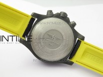 Avenger Bandit Titanium DLC B50 Best Edition Black Dial on Black/Yellow Gummy strap A7750