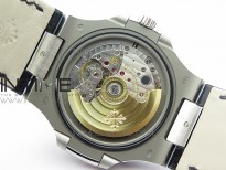 Nautilus Jumbo 5711 Super Replication PPF V4 1:1 Best Edition Gray Textured Dial on Black Leather Strap PPF324