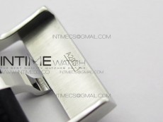 SuperOcean 42mm AB2010 SS 1:1 Best Edition White Dial Black Ceramic Bezel on Black Rubber strap ETA2824