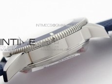 SuperOcean 42mm AB2010 SS 1:1 Best Edition Blue Dial Blue Ceramic Bezel on Blue Rubber strap ETA2824