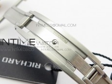 RM011 RG Case Chronograph KVF 1:1 Best Edition Black Ceramic Bezel Skeleton Dial on Black Rubber Strap A7750