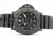 PAM979 Carbotech VSF Best Edition Carbon Dial on Rubber Strap P.9010 Clone (Free Leather Strap)