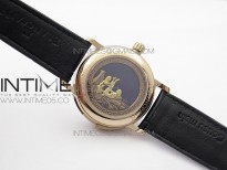 Sexual Revolution Erotic Watch RG ZSF White Dial SS Markers on Black Leather Strap A23J
