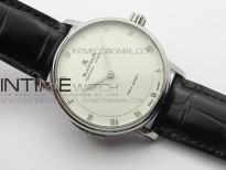 Sexual Revolution Erotic Watch SS ZSF White Dial SS Markers on Black Leather Strap A23J