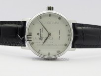 Sexual Revolution Erotic Watch SS ZSF White Dial SS Markers on Black Leather Strap A23J