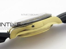 Daytona YG 116518LN JH Best Black Dial Gold Subdial On Rubber Strap A4130 (Free XS rubber strap)