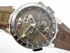 Executime 322 SS TWA 1:1 Best edition Brown Dial on Brown Rubber Strap Asian UN-32