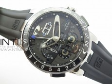 Executive Toro SS TWA 1:1 Best Edition Black Dial on Black Rubber Strap Asian UN-32