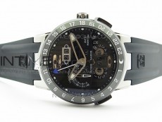 Executive Toro SS TWA 1:1 Best Edition Black Dial on Black Rubber Strap Asian UN-32