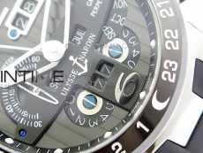 Executive Toro SS TWA 1:1 Best Edition Black Dial on Black Rubber Strap Asian UN-32