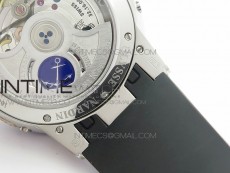 Executive Toro SS TWA 1:1 Best Edition Black Dial on Black Rubber Strap Asian UN-32