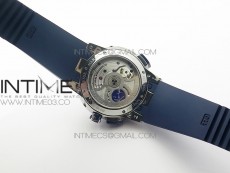 Executive Toro SS TWA 1:1 Best Edition Blue Dial on Blue Rubber Strap Asian UN-32