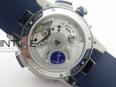 Executive Toro SS TWA 1:1 Best Edition Blue Dial on Blue Rubber Strap Asian UN-32