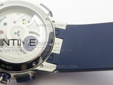 Executive Toro SS TWA 1:1 Best Edition Blue Dial on Blue Rubber Strap Asian UN-32
