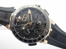 Executive Toro 326-03 RG TWA 1:1 Best Edtion Black Dial on Black Rubber Strap Asian UN-32