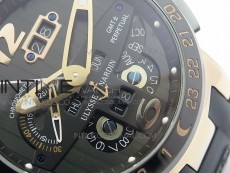 Executive Toro 326-03 RG TWA 1:1 Best Edtion Black Dial on Black Rubber Strap Asian UN-32