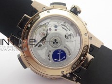 Executive Toro 326-03 RG TWA 1:1 Best Edtion Black Dial on Black Rubber Strap Asian UN-32