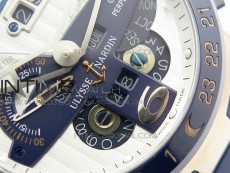 Executive Toro RG TWA 1:1 Best Edition White Dial on Blue Rubber Strap Asian UN-32