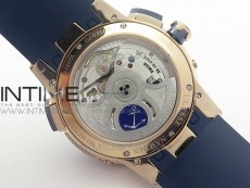 Executive Toro RG TWA 1:1 Best Edition White Dial on Blue Rubber Strap Asian UN-32