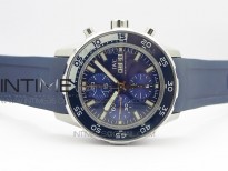 Aquatimer Chrono SS BLS Best Edition Blue Dial on Blue Rubber Strap A7750