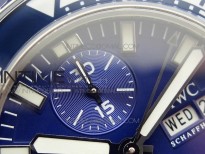 Aquatimer Chrono SS BLS Best Edition Blue Dial on Blue Rubber Strap A7750