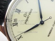 Jaquet Droz Astrale SS FK 1:1 Best Edition White dial on Black Leather Strap A1163.4