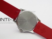 Aquanaut 5067A SS PPF 1:1 Best Edition Red Textured Dial on Red Rubber Strap AE23 (Free a box)