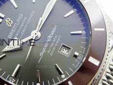 Super Ocean Heritage Gray Ceramic Bezel SS Gray Dial on SS Bracelet A2824