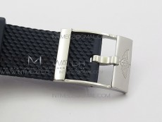 Super Ocean Heritage Blue Ceramic Bezel SS Blue Dial on Rubber Strap A2824