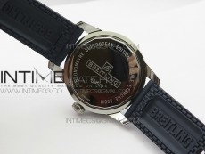Super Ocean Heritage Blue Ceramic Bezel SS Blue Dial on Rubber Strap A2824