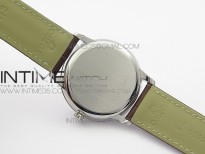 De Ville Prestige Real PR SS ZF 1:1  Best Edition White dial YG Markers Brown leather strap MIYOTA 9015