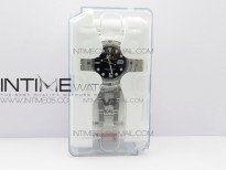 GMT Master II 126710 White/Black T CrystalVRF Best Edition Black Dial On SS/Paved CrystalBracelet  3186 CHS