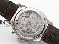Portuguese IW371604 ZF V3 1:1 Best Edition SS White Dial RG Markers on Brown Leather Strap A96355