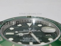 Submariner 116610 LV Green Ceramic 904L SS Case ZF 1:1 Best Edition Green Dial  On 904L SS Bracelet VR3135
