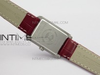 Doloevita SS 5055F 1:1 Best Edition Ivory White Textured Dial On Brown Leather Strap Cal.L178.2