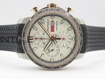 Mille Miglia 168571 SS/RG V7F 1:1 Best Edition Black Dial On Black Rubber Strap A7750 to Cal.107179
