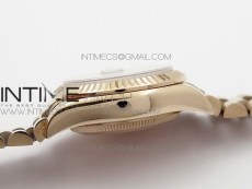 DateJust 28mm RG Diamond Bezel BP Best Edition White MOP Dial on RG Bracelet ETA2671