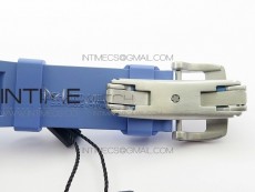 RM035-02 Real White Ceramic Case V2 KVF Best Edition Skeleton Dial Blue Crown on Blue Rubber Strap MIYOTA8215