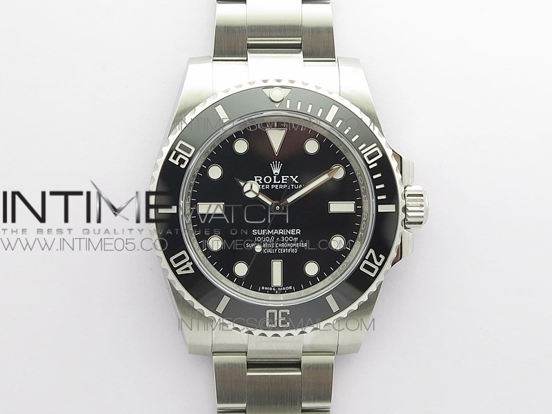 Submariner 114060 No Date Black Ceramic 904L Clean 1:1 Best Edition on SS Bracelet SA3130