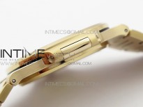 Nautilus 5711/1R Crystal Bezel PPF V4 1:1 Best Edition White Textured Dial on RG Bracelet 324CS (Free box)