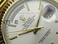 Day-Date 40mm 228239 BP New Dial Version 904 YG  Ice Blue Sticks Markers Dial on YG President Bracelet A2836
