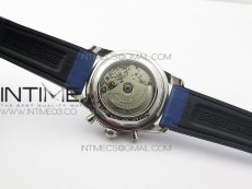 SuperOcean 44mm Blue Ceramic Bezel Blue Dial on Gummy strap / Bracelet A7750