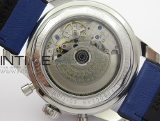 SuperOcean 44mm Blue Ceramic Bezel Blue Dial on Gummy strap / Bracelet A7750