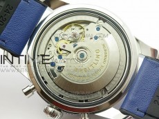 SuperOcean 44mm Blue Ceramic Bezel Blue Dial on Gummy strap / Bracelet A7750