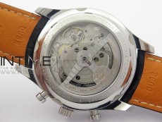 Portuguese IW390404 SS ZF 1:1 Best Edition Gray Dial A7750 On Black Leather Strap