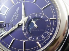 COMPLICATIONS SERIES Moonphase SS KMF Blue Dial on Black Leather Strap Cal.324