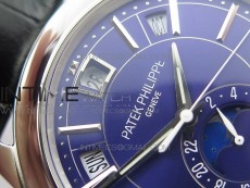 COMPLICATIONS SERIES Moonphase SS KMF Blue Dial on Black Leather Strap Cal.324