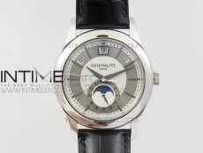 COMPLICATIONS SERIES Moonphase SS KMF White Dial on Black Leather Strap Cal.324