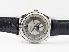 COMPLICATIONS SERIES Moonphase SS KMF White Dial on Black Leather Strap Cal.324